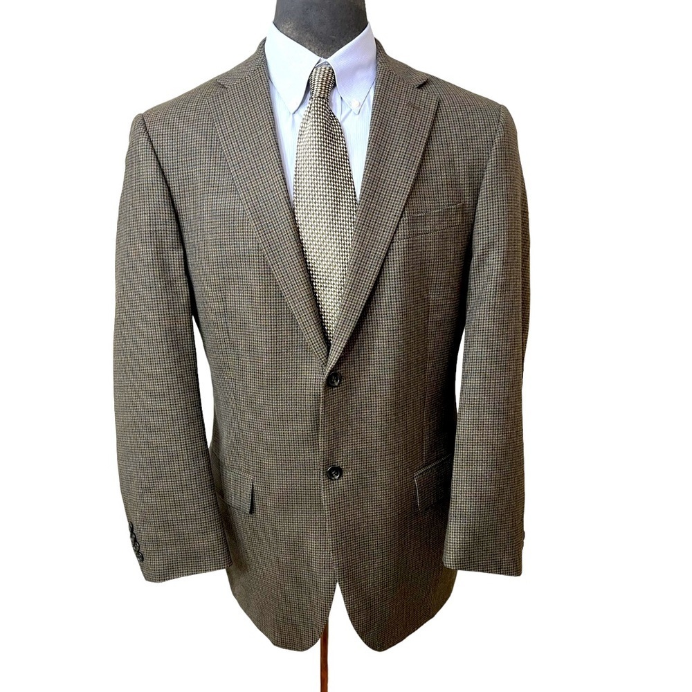 LIKE NEW…T. HARRIS LONDON MENS DRESS BLAZER HIGH END, SIZE 44LONG WOOL☑️